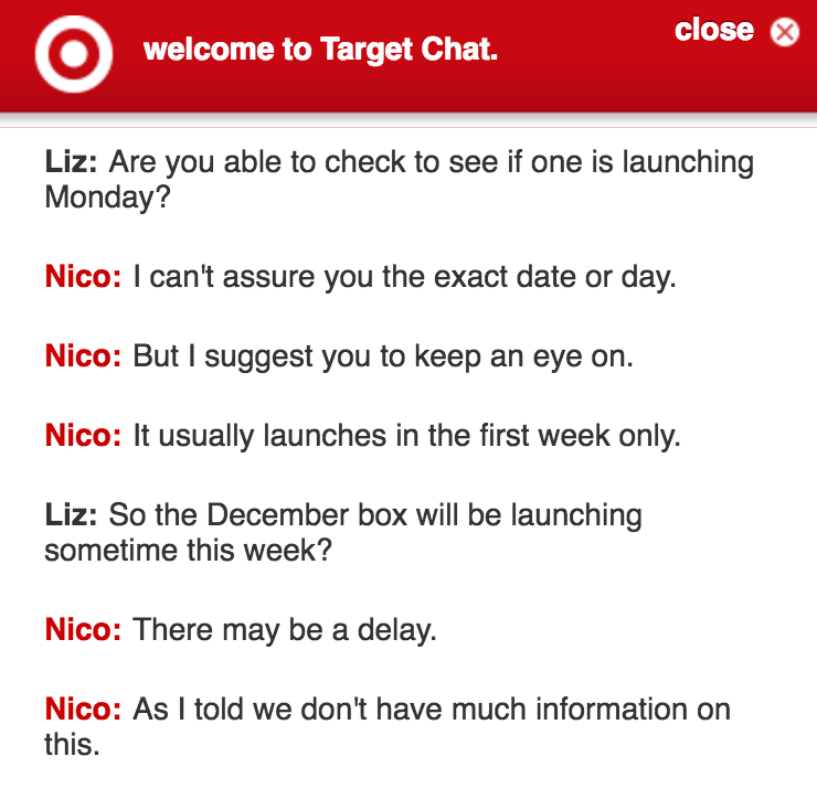 Updates on the Possible December 2016 Target Beauty Box