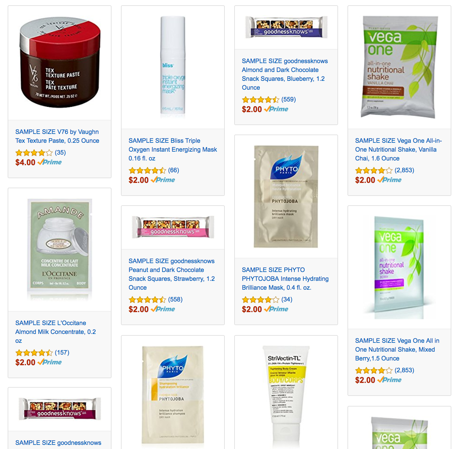 Amazon Prime Members – FREE Samples After Credit!