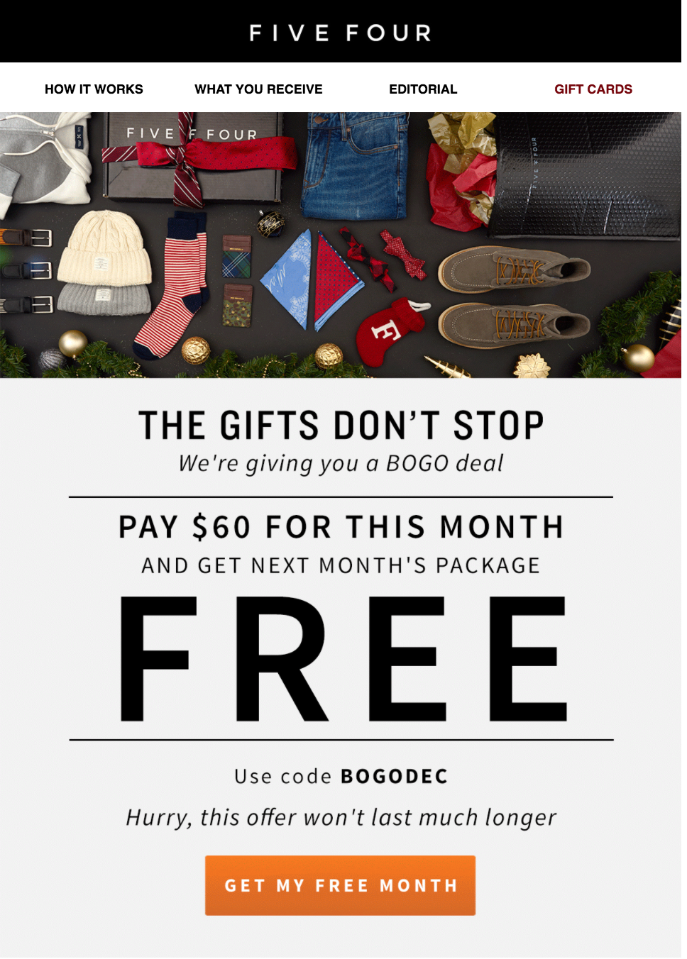 Five Four Club Coupon – Get Your Second Month for FREE!