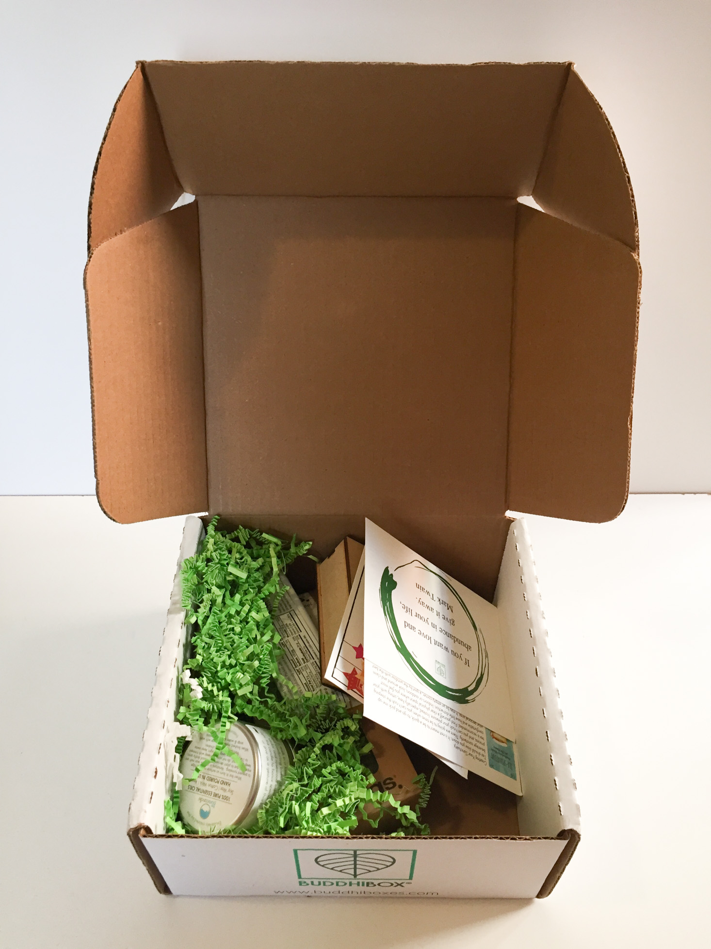 buddhibox-december-2016-box-inside