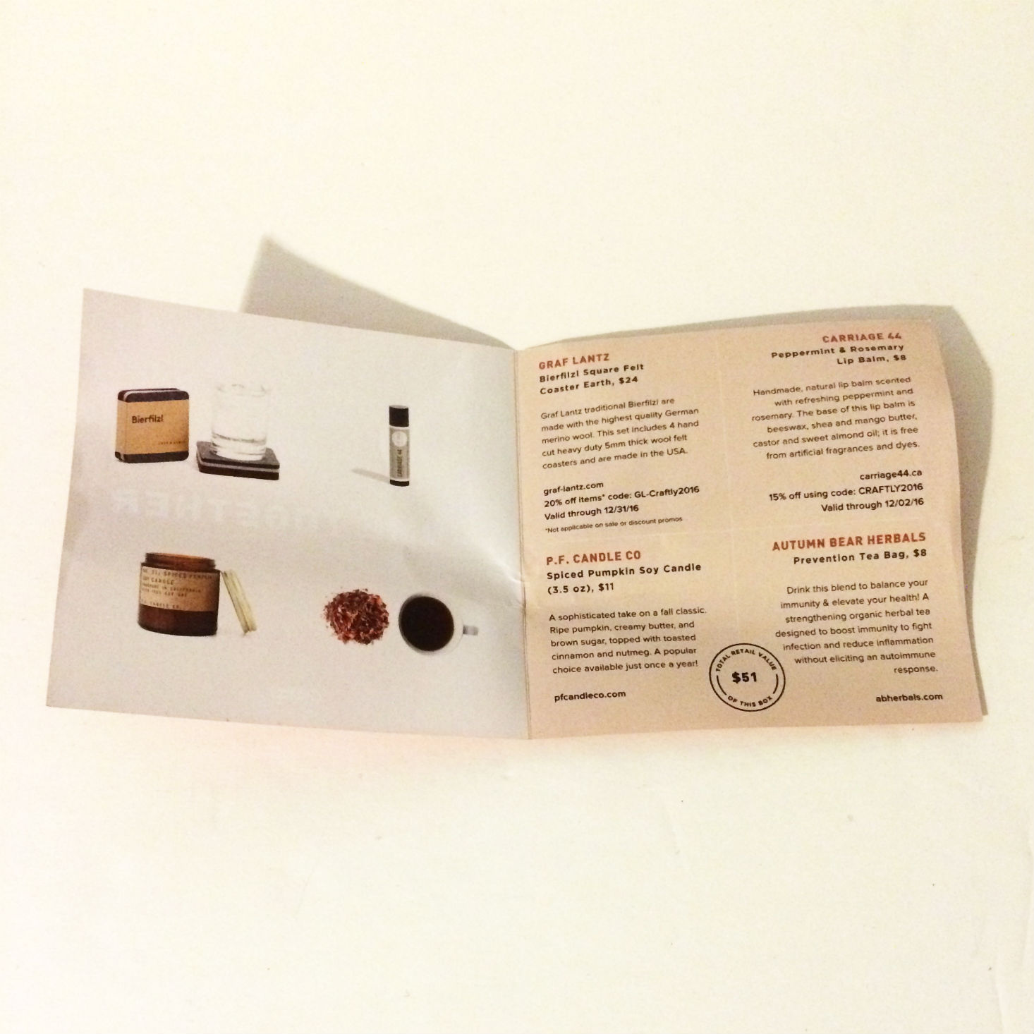 Read our review of the November 2016 Craftly box!