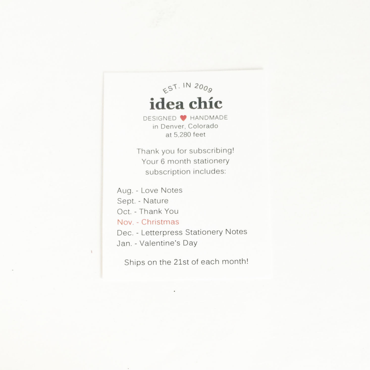 Read our review to see what's inside the Idea Chic Stationery Christmas Box!