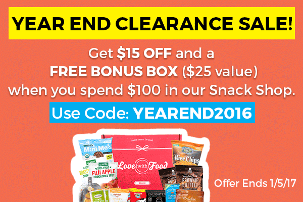 Love With Food Shop Sale – $15 + FREE Bonus Box With $100 Purchase