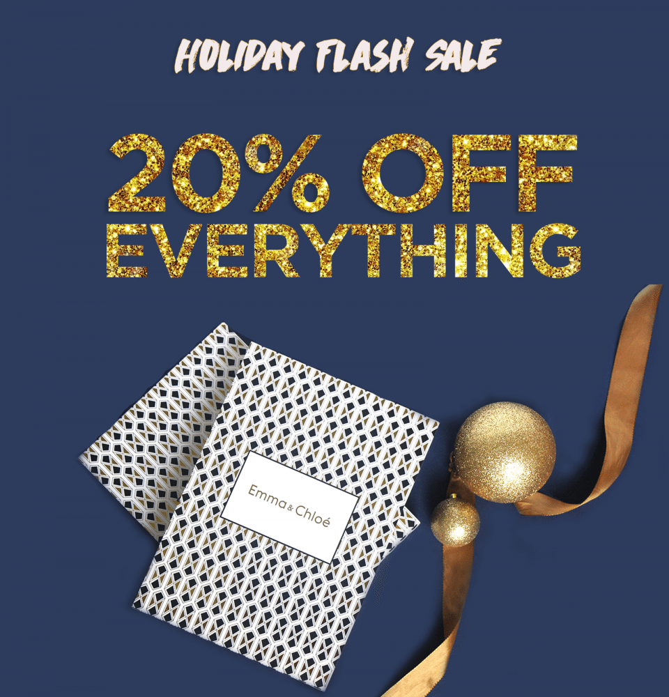 Emma & Chloe Flash Sale – 20% Off Sitewide + $5 Coupon!
