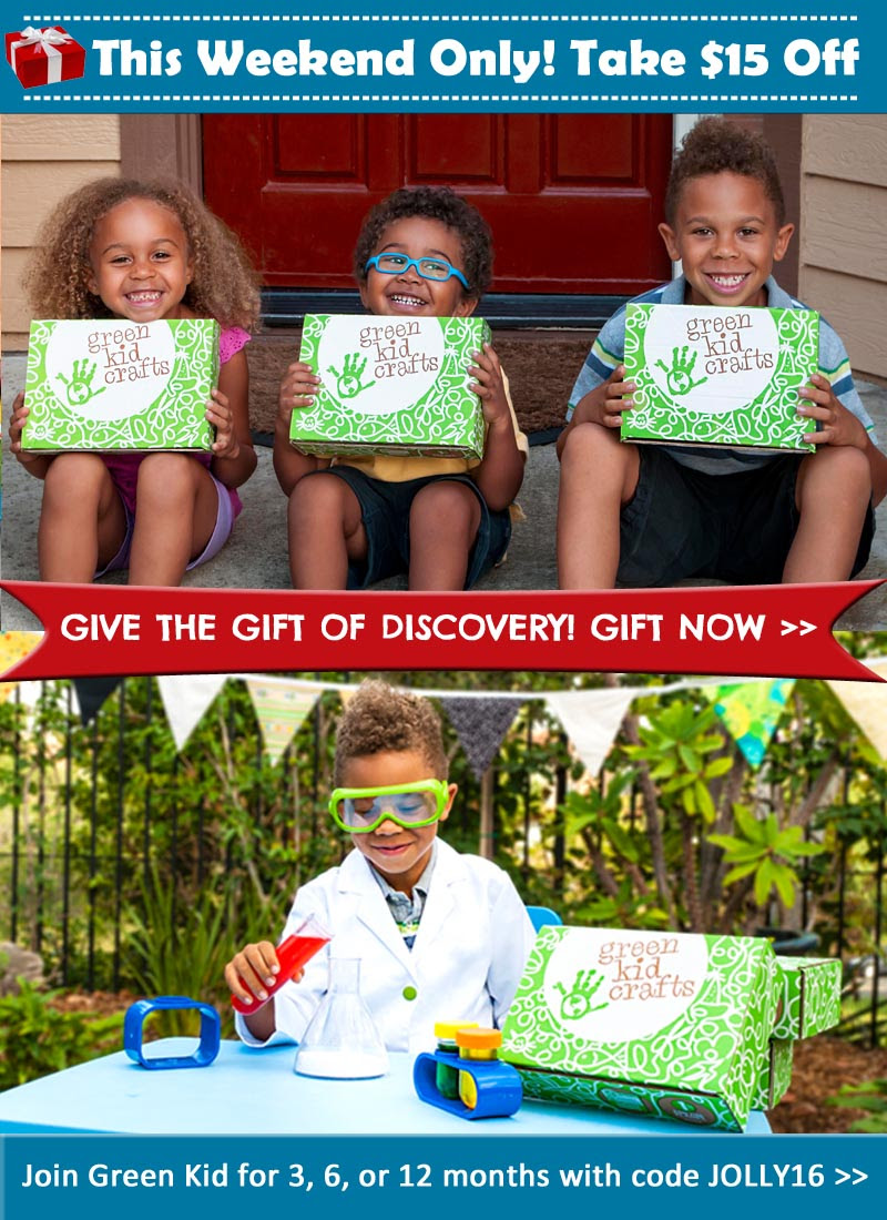 New Green Kid Crafts Coupon – $15 Off A Pre-Paid Subscription