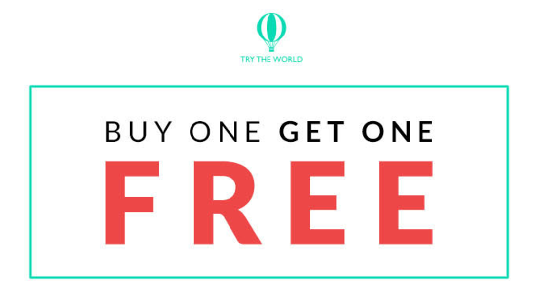 Try The World Deal – Buy One Box, Get One FREE