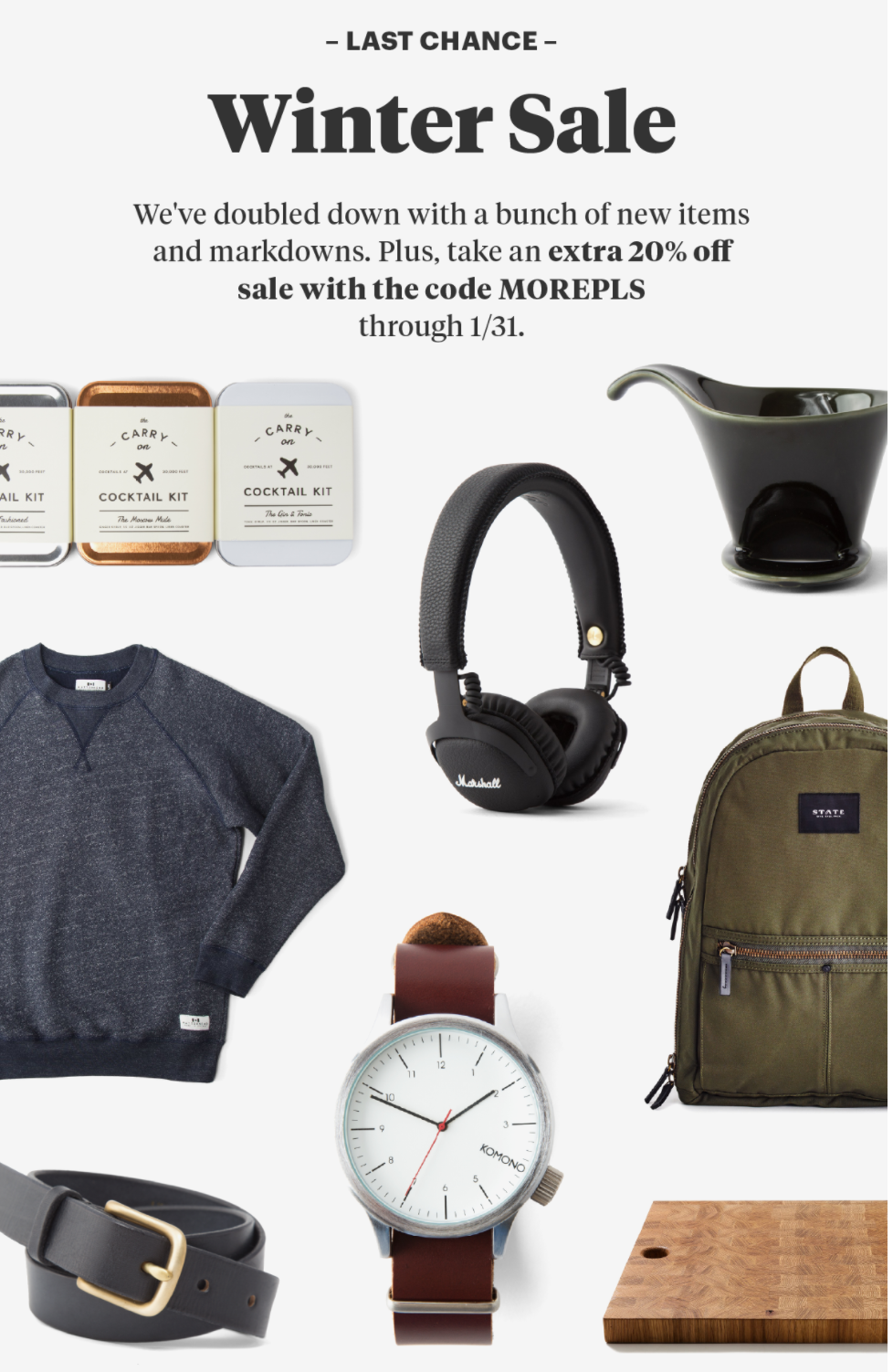 Bespoke Post Winter Sale – Extra 20% Off Select Items!