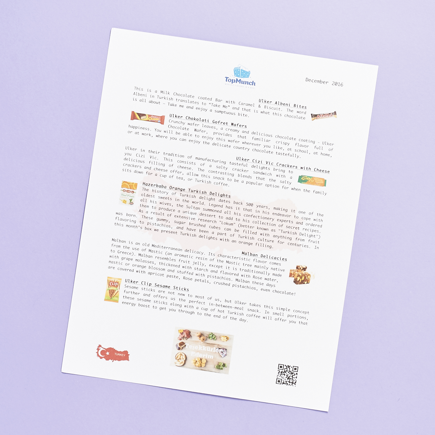 Read our review of the December 2016 Top Munch box!