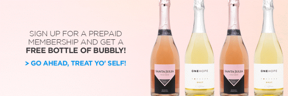 Wine Awesomeness Deal – Free Bottle of Bubbly With Subscription!