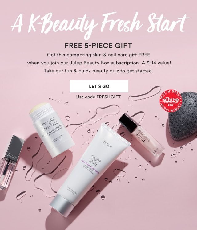 FREE 5-Piece K-Beauty Gift Set with Julep Subscription!