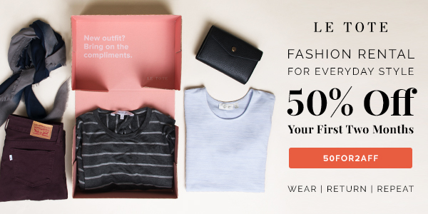 Le Tote Coupon – 50% Off Your First Two Months!