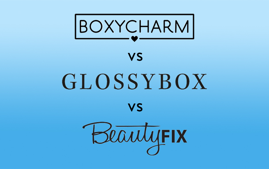 subscription boxes comparison: boxycharm, glossybox, and beautyfix