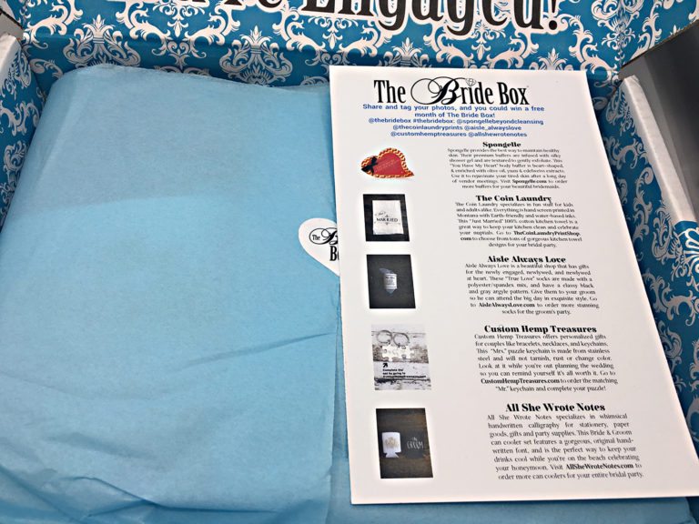 The Bride Box Subscription Review + Coupon February 2017 MSA