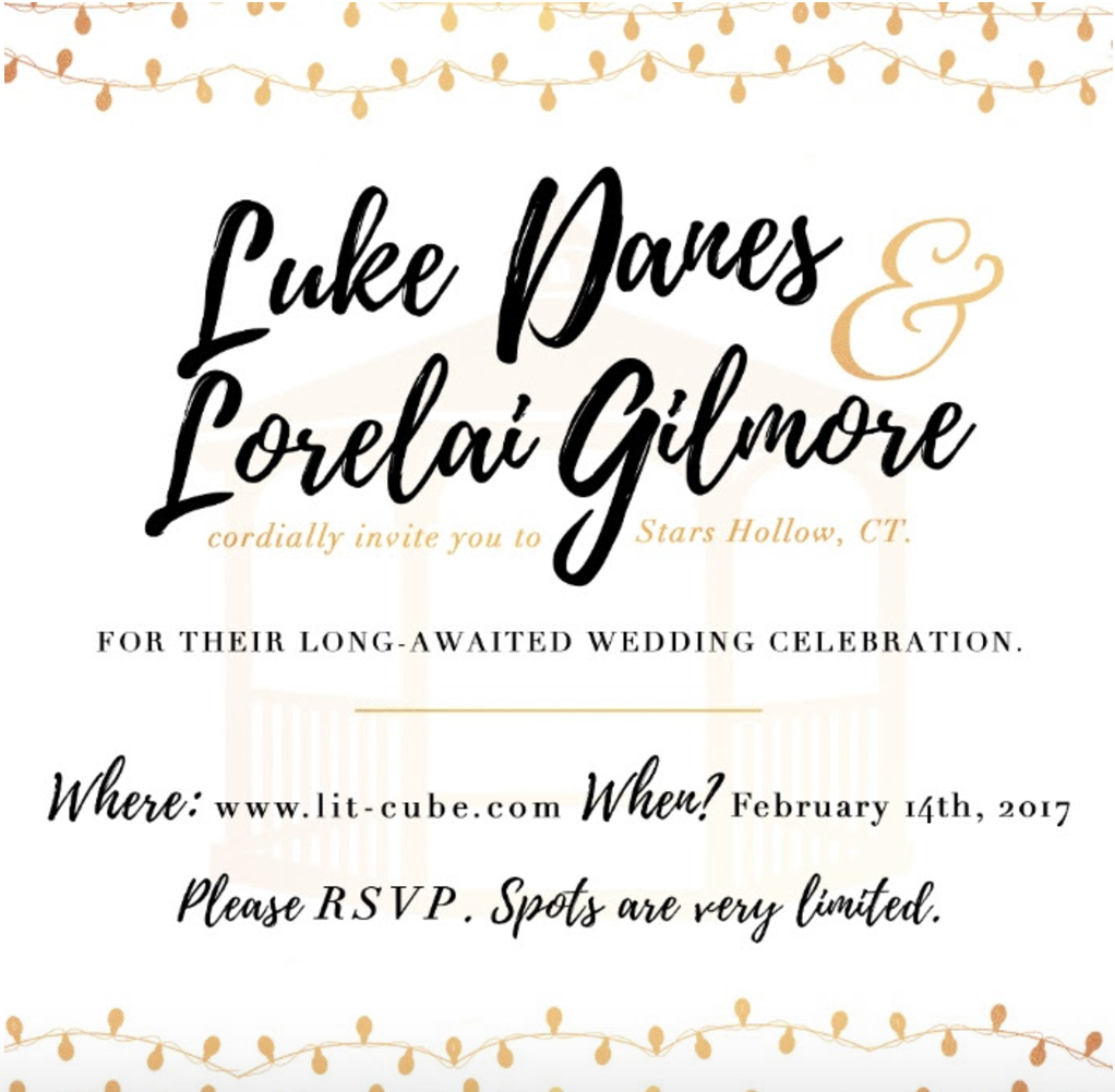Luke + Lorelai’s Wedding Limited Edition Box – Available Now!