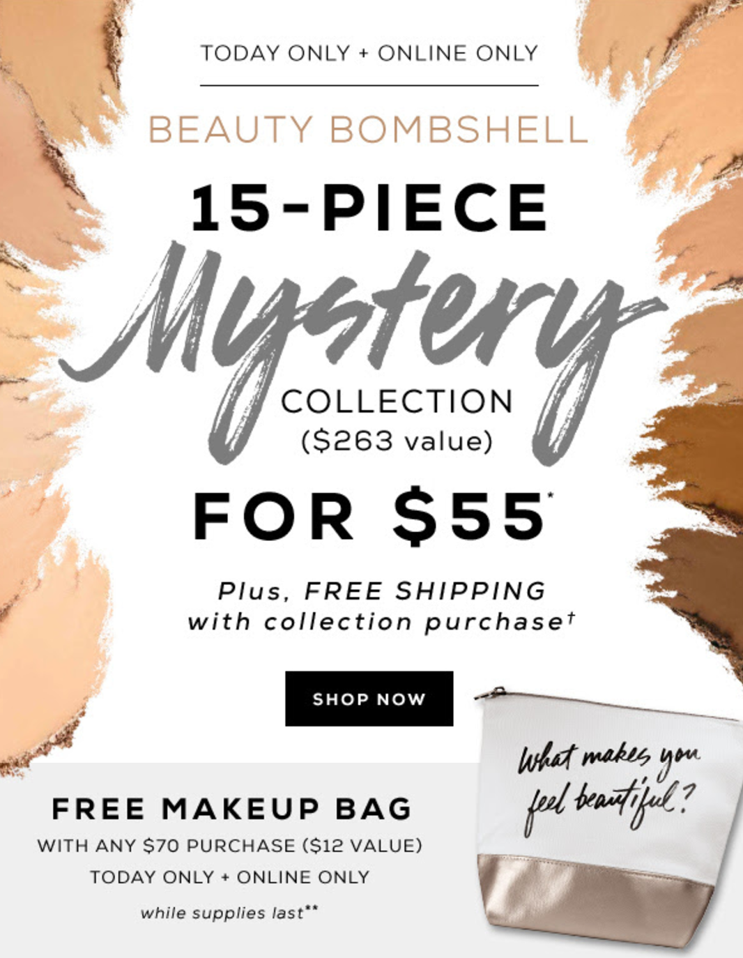 Today Only – Bare Minerals Mystery Box + Free Shipping!