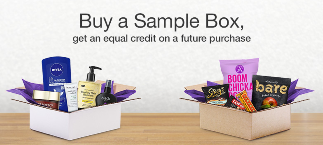 Save $8.62 Off $50 on Amazon Sample Boxes that are FREE After Credit!