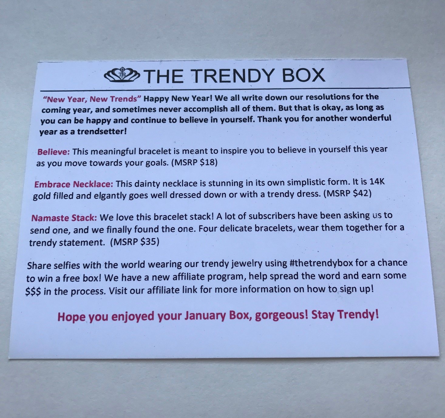 Trendy-Box-January-2017-Booklet