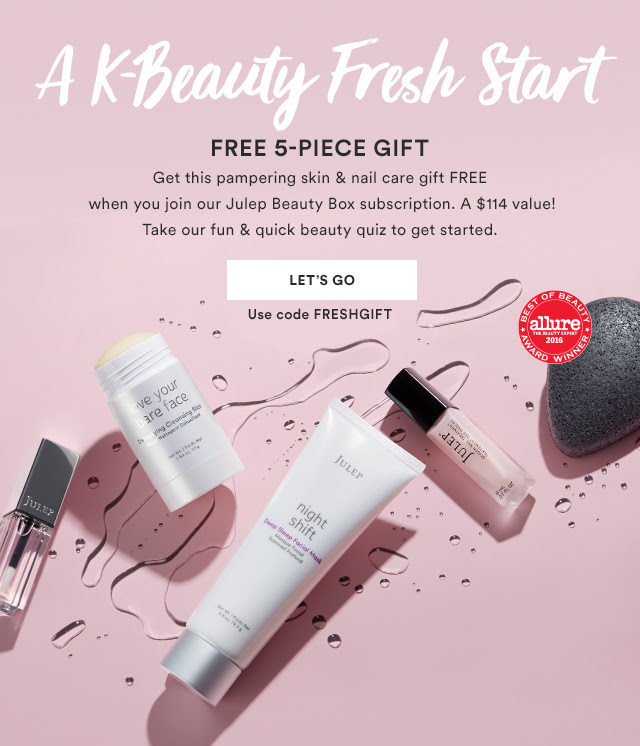 Last Call! FREE K-Beauty Gift with Julep Subscription!