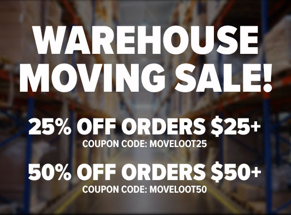 Loot Vault Moving Sale! Up To 50% Off Orders Over $50!