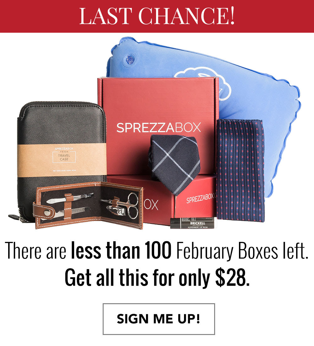 Last Chance! Get The February SprezzaBox For Only $10!