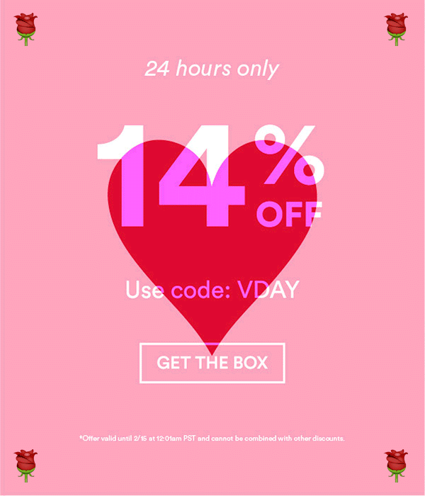 Today Only! BeautyCon Box Valentine’s Day Coupon – 14% Off Your First Box!