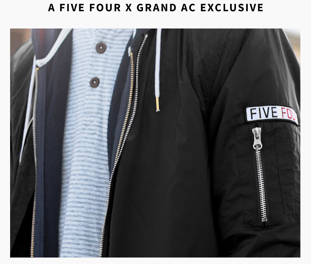 $15 Off + Free Bomber Jacket with your First Month of Five Four Club!