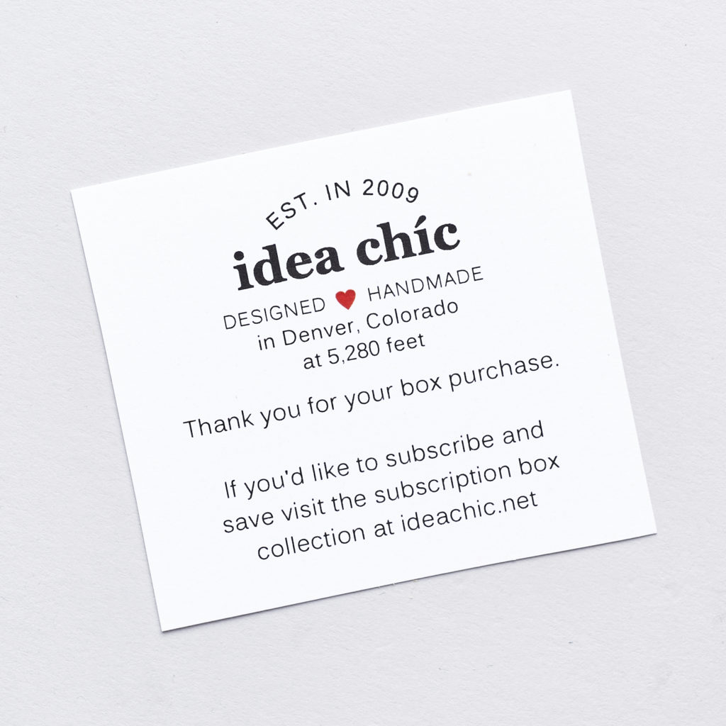 Check out our review of the March 2017 Idea Chic Stationery Box set!