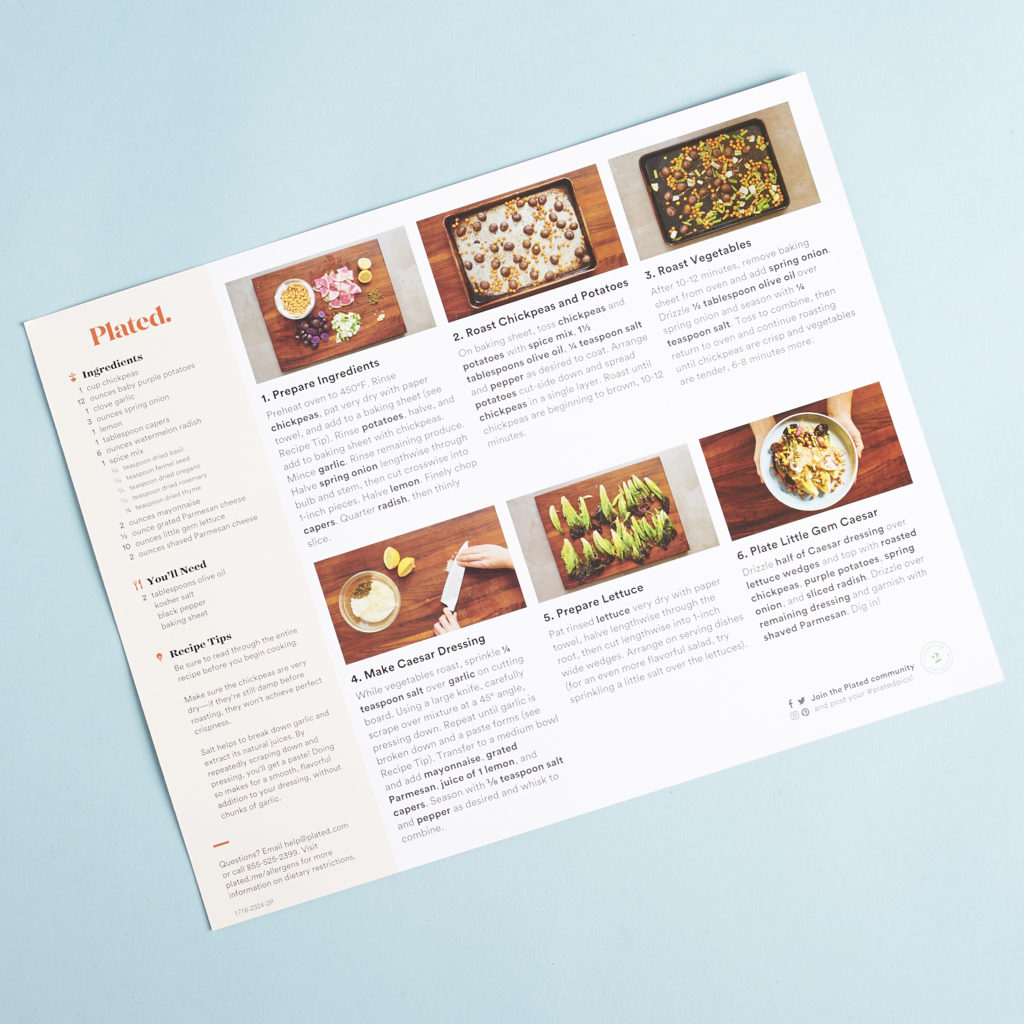 Check out our review of Plated for April 2017!