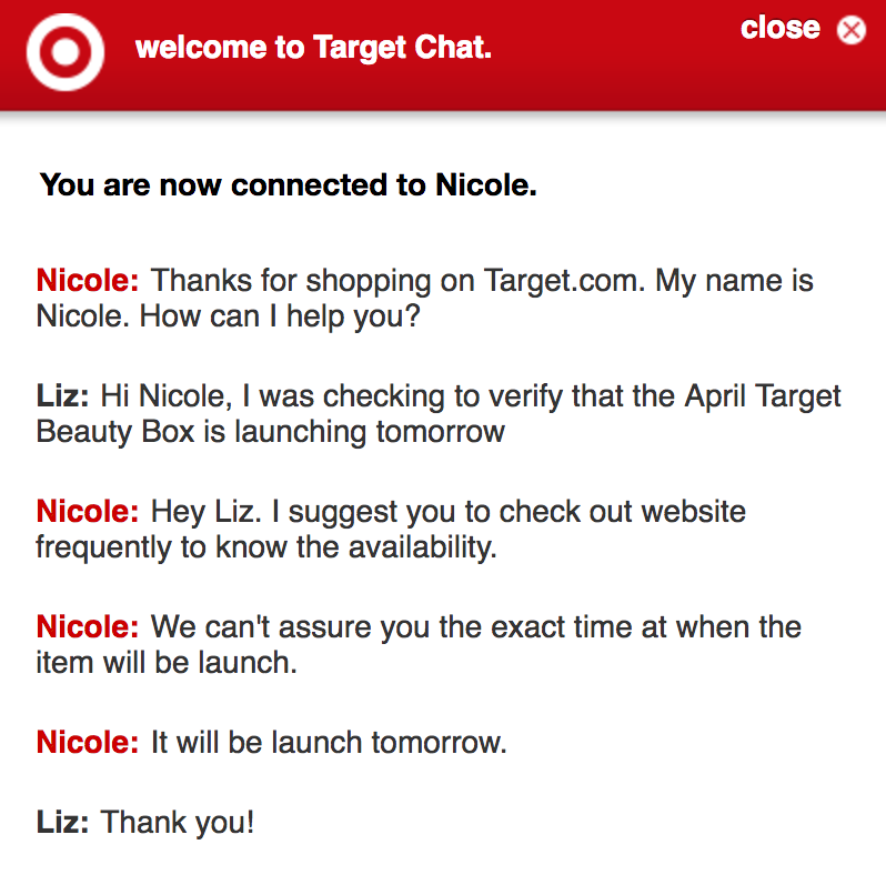 Target Beauty Box