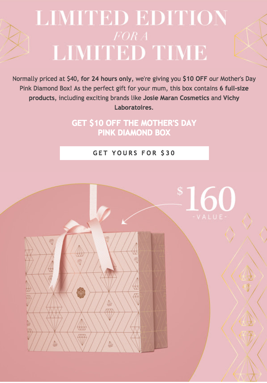 24 Hours Only – Save $10 on the GlossyBox Mother’s Day 2017 Box!
