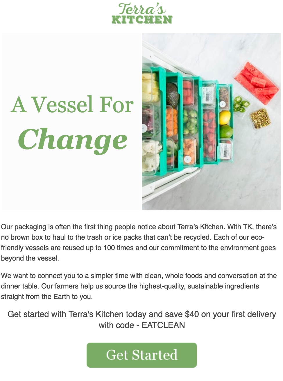 Terra’s Kitchen Earth Day Coupon – $40 Off Your First Box!