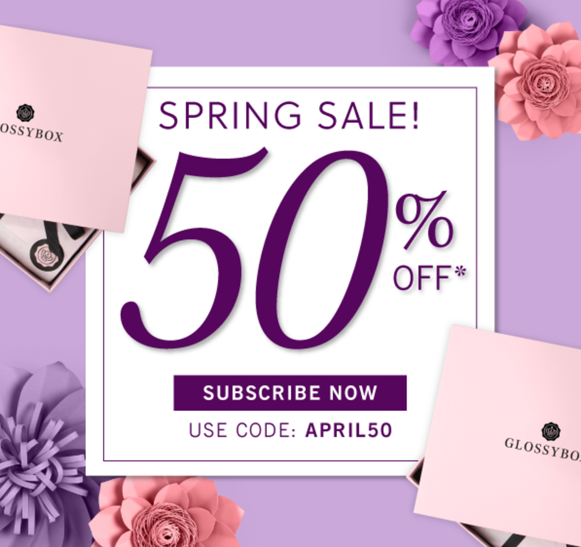GlossyBox Coupon – 50% Off Your First Box!