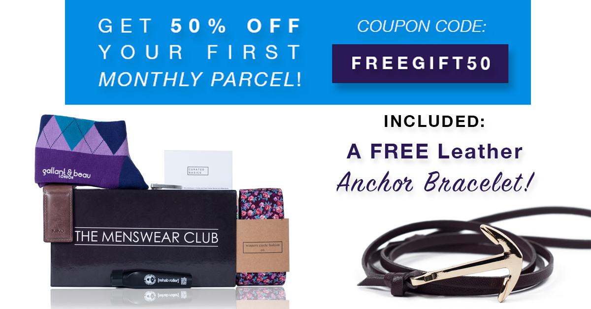 The Menswear Club Coupon – 50% Off + Free Gift!