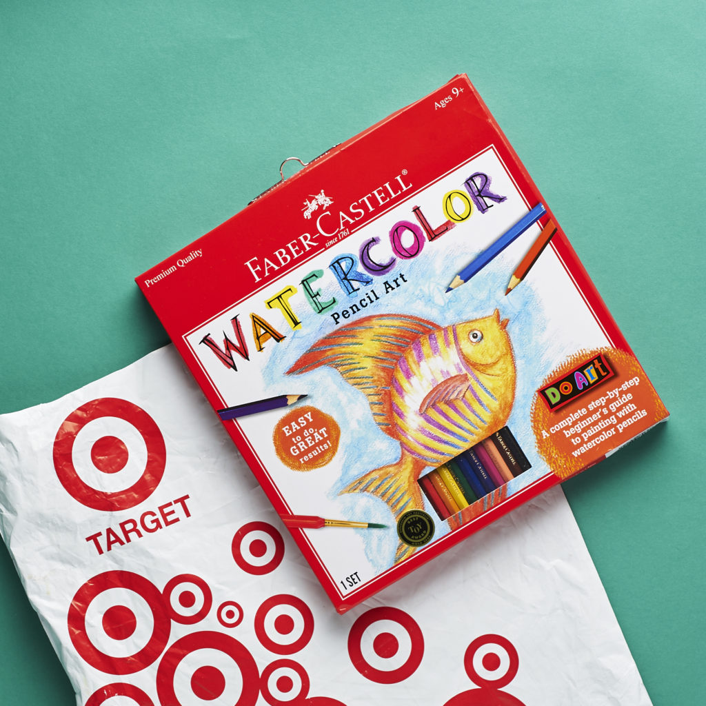 Faber Castell watercolor pencil kit from Target Arts & Crafts Kit Subscription for Kids, April 2017