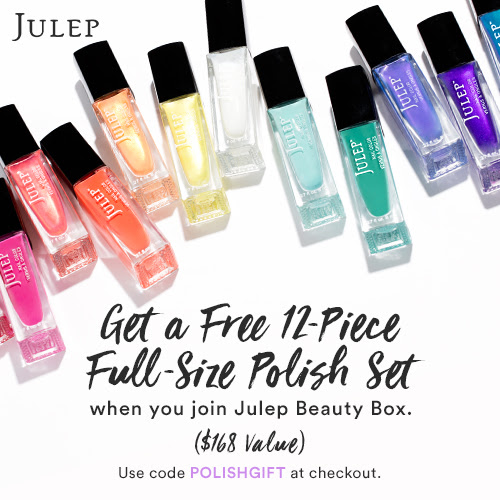 FREE 12-Piece FULL SIZE Nail Polish Set with Julep Subscription!