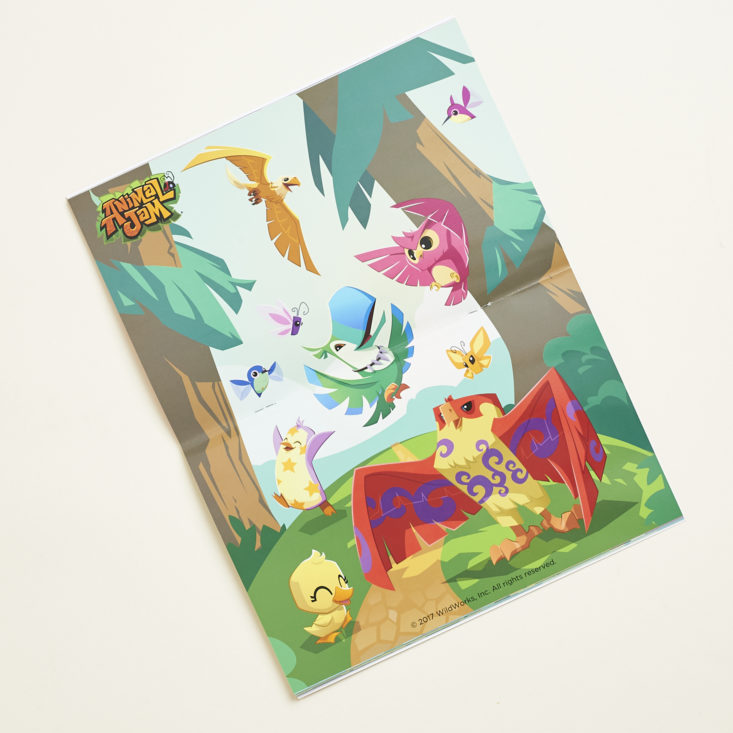 Animal Jam May 2017 Subscription Box: Centerfold with pull-out Animal Jam mini poster