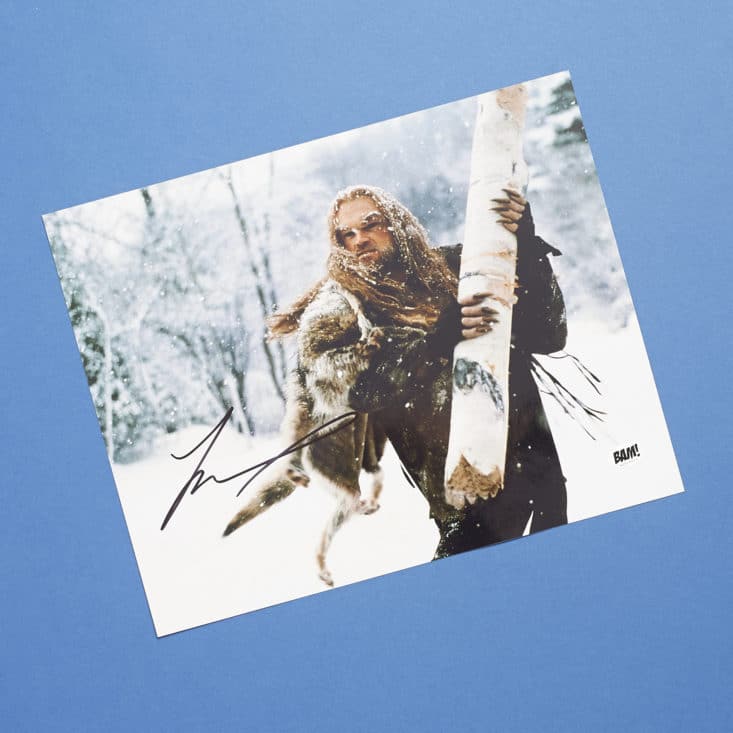 Bam Box May 2017 - Revenge Bad Blood - Sabretooth autographed 8x10
