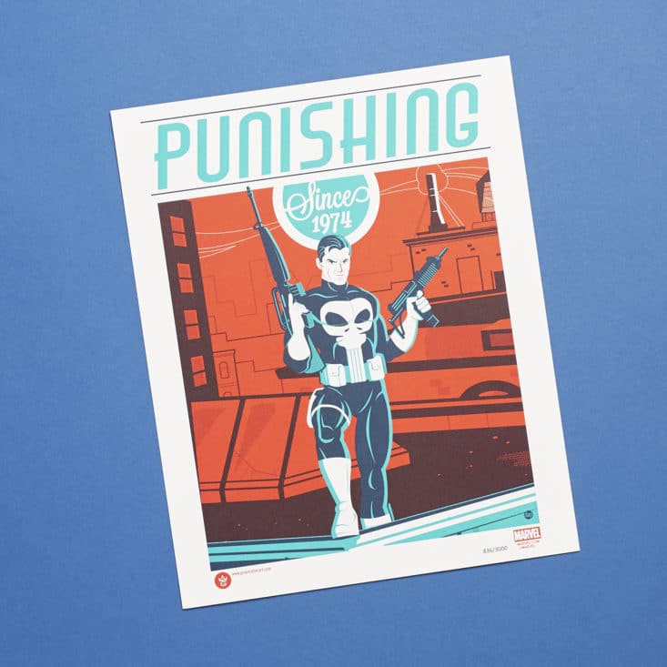 Bam Box May 2017 - Revenge Bad Blood - The Punisher Print
