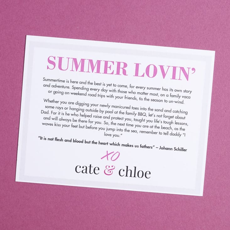 Check out my review of the June 2017 Cate & Chloe box!