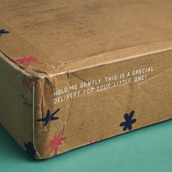 A detail photo of the Little Starters shipping box