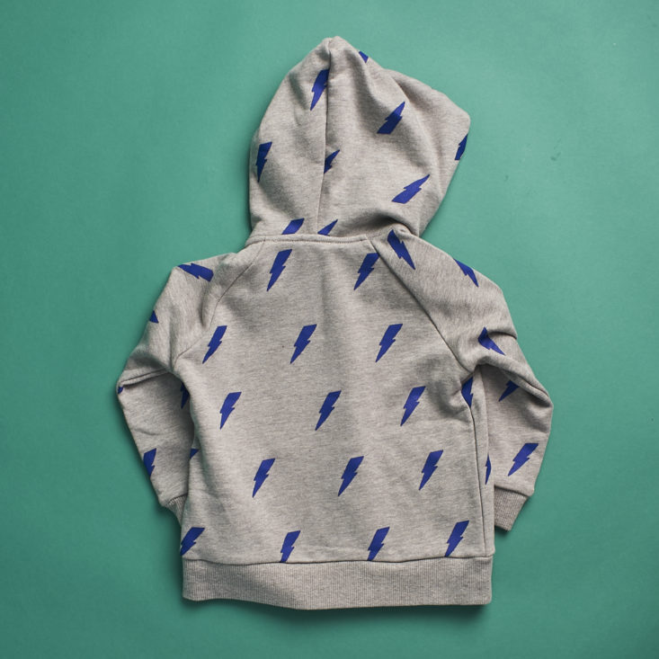 Reverse of lightning bolt hoodie from Little Starters, size from Little Starters, size 3T