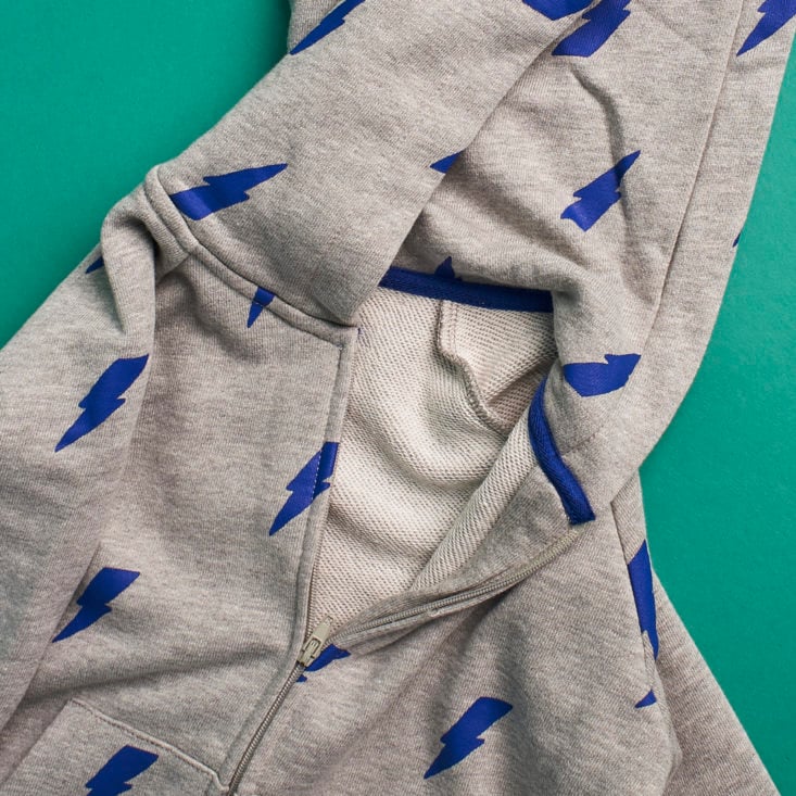 Detail of Lightning bolt hoodie from Little Starters, size from Little Starters, size 3T