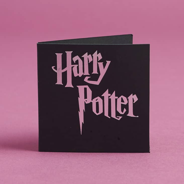 Loot Crate Harry Potter Wizarding World May 2017 - The Dark Arts - pin packaging