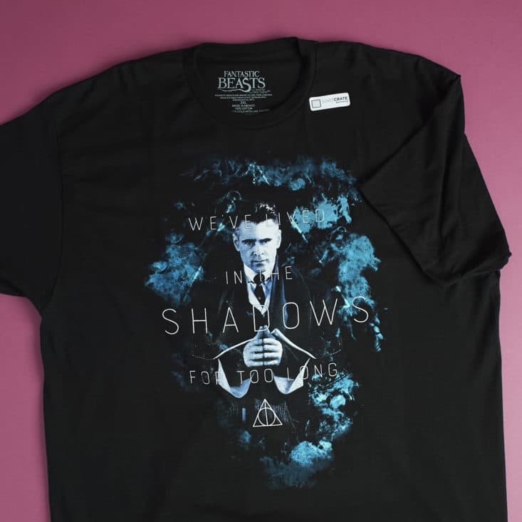 Loot Crate Harry Potter Wizarding World May 2017 - The Dark Arts - Percival Graves Shirt