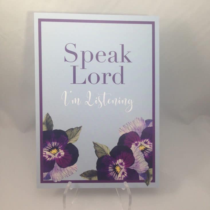 Loved And Blessed - Speak Lord I'm Listening Box - June 2017