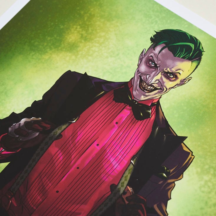 Nerd Block - April 2017 - The Joker Art Print Close Up