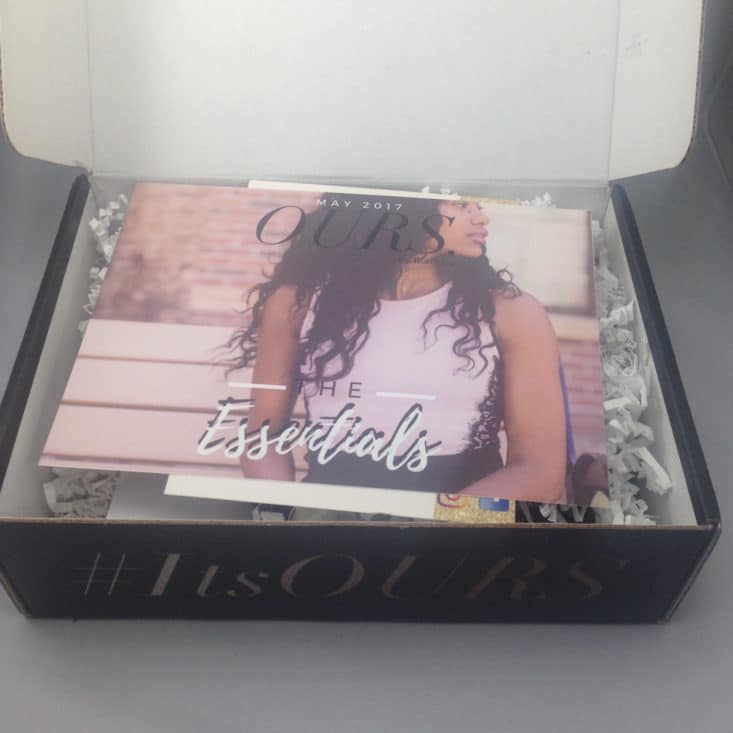 Ours By BlackJoy Women of Color Subscription Box - The Essentials - May 2017