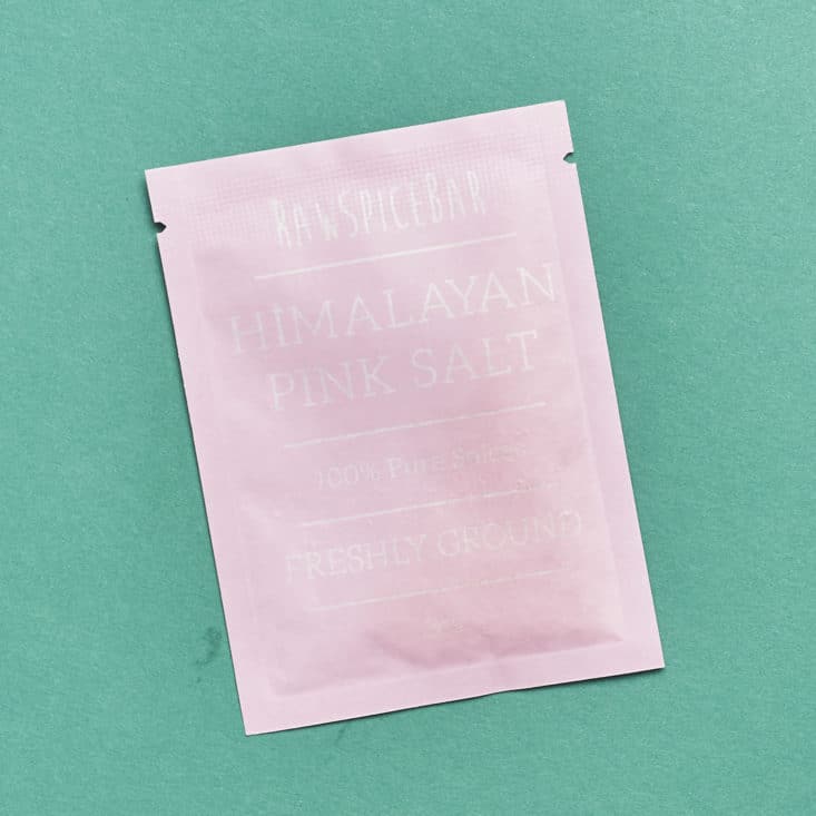 RawSpiceBar May 2017: Himalayan Pink Salt package.