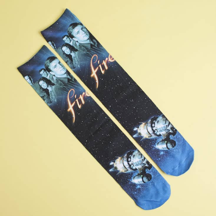 Sci Fan Block - May 2017 - both Firefly socks