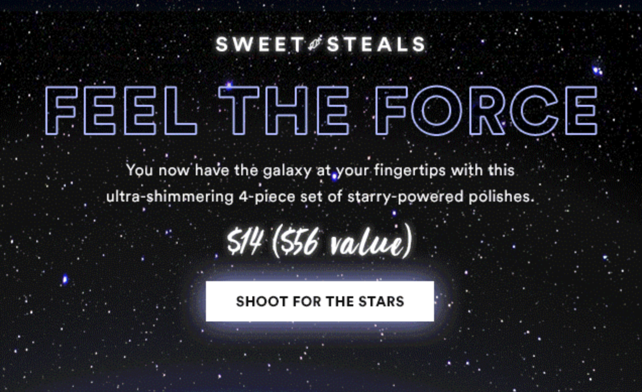 Julep May the 4th Be With You  Sweet Steal 4-Piece Set for $14 + COUPON!